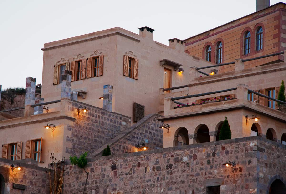 Stone buildings of Argos in Cappadocia