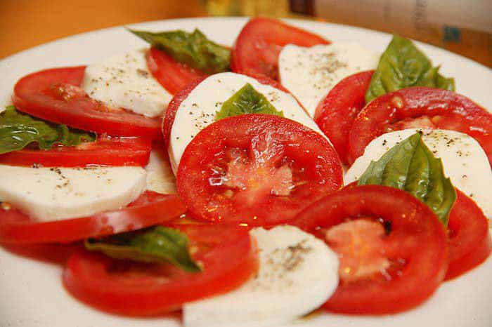 Tomato and mozzarella salad