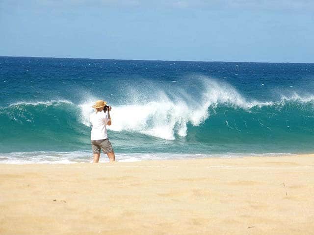 Waves crashing on a Molokai beach - photo Un-Cruise Adventures