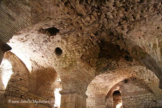 Subterranean chambers in Diocletian's Palace