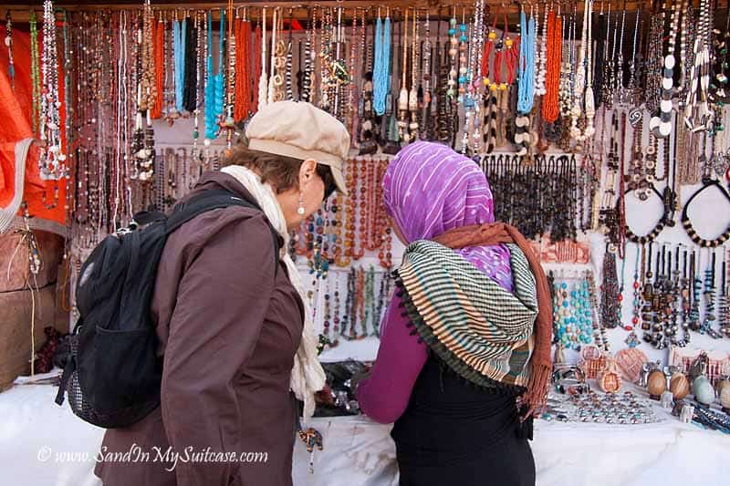 ancient Petra - buying souvenirs