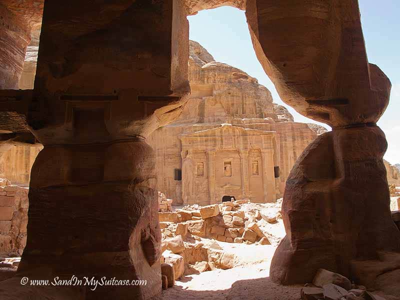 ancient Petra - view of tombs