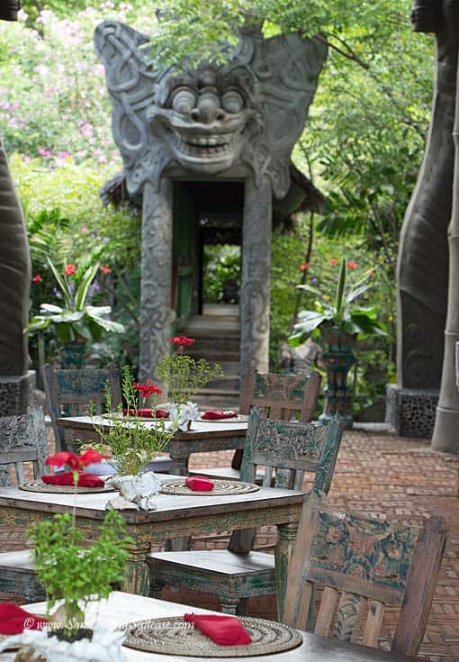 The restaurant at Tugu Lombok, a delightful 5-star boutique hotel