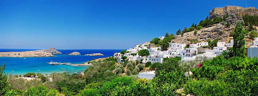 Lindos when it's sunny - photo Amathus Elite Suites