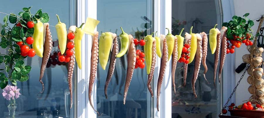 top yachting destinations - Santorini peppers