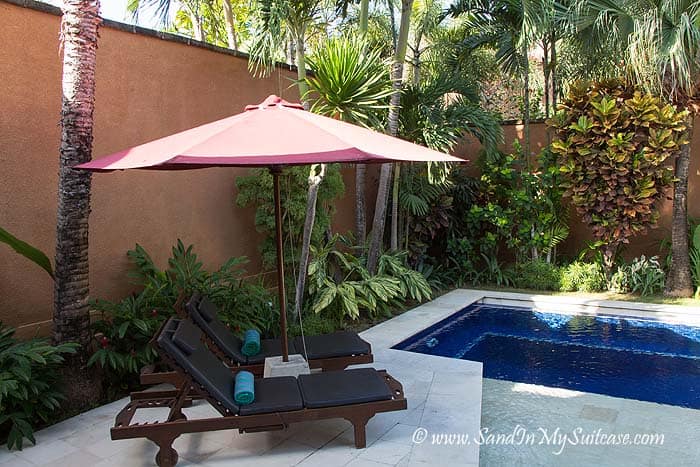 Pool of our villa at The Kunja