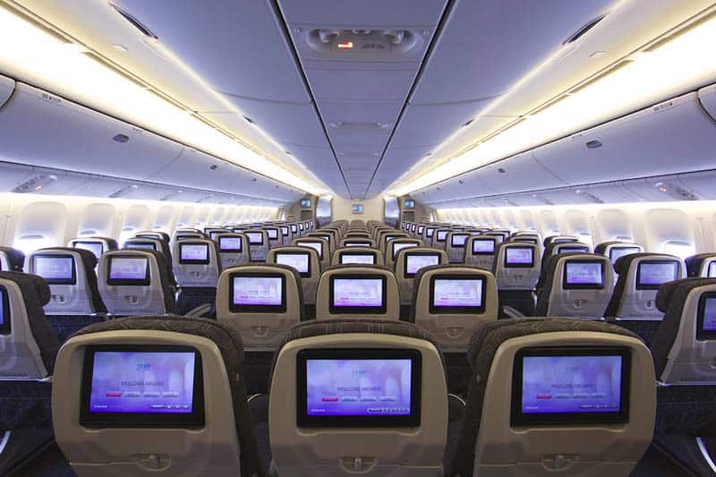 EVA Air Economy review: Some Economy Class cabins only have 9 seats in a row.