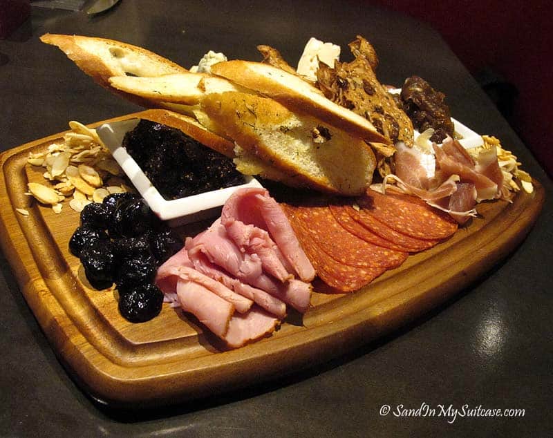 Cheese and charcuterie at the Lobby