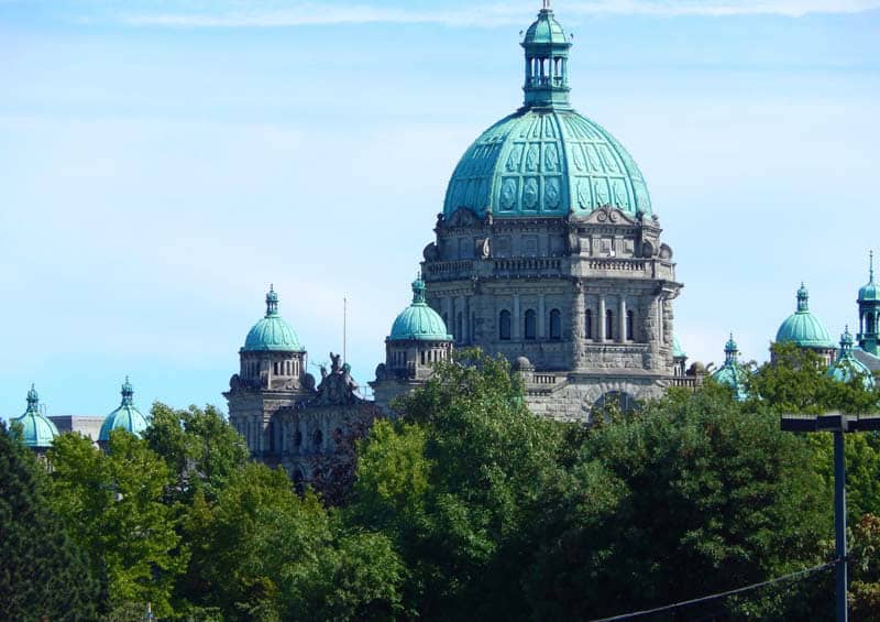 Things to do in Victoria, BC: See the Legislative Building lit up at night