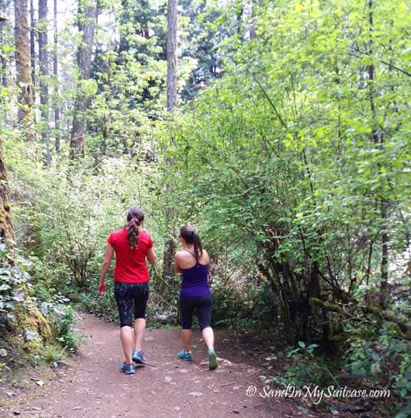 Hiking in the forest outside Victoria