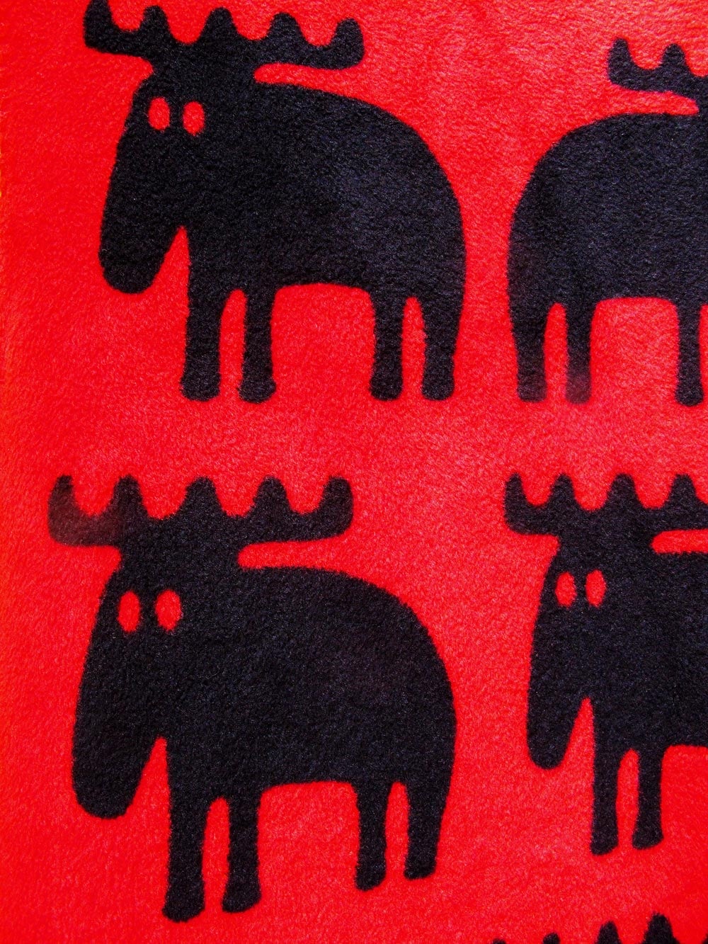 Red and black moose blanket