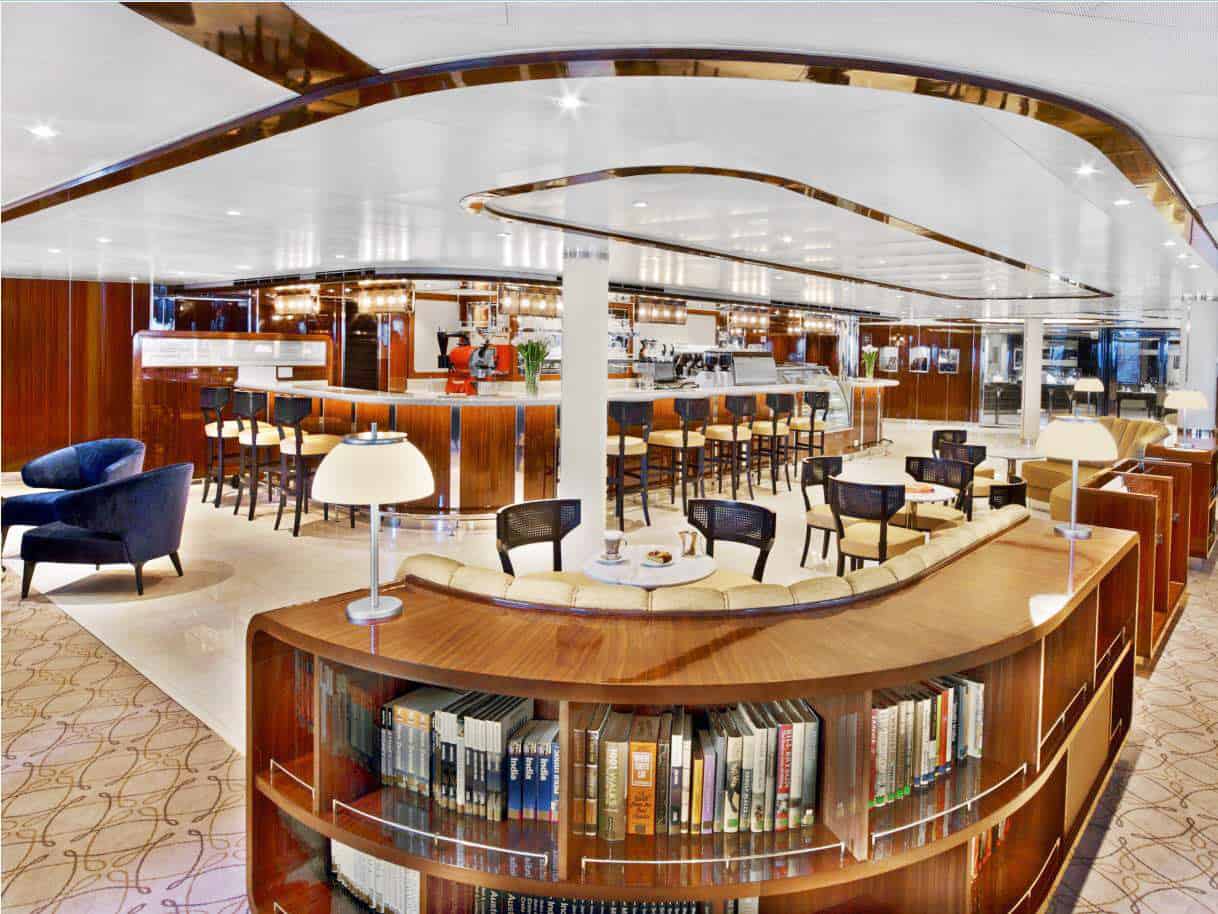 Seabourn Square - sip cappuccino while you wait to ask questions