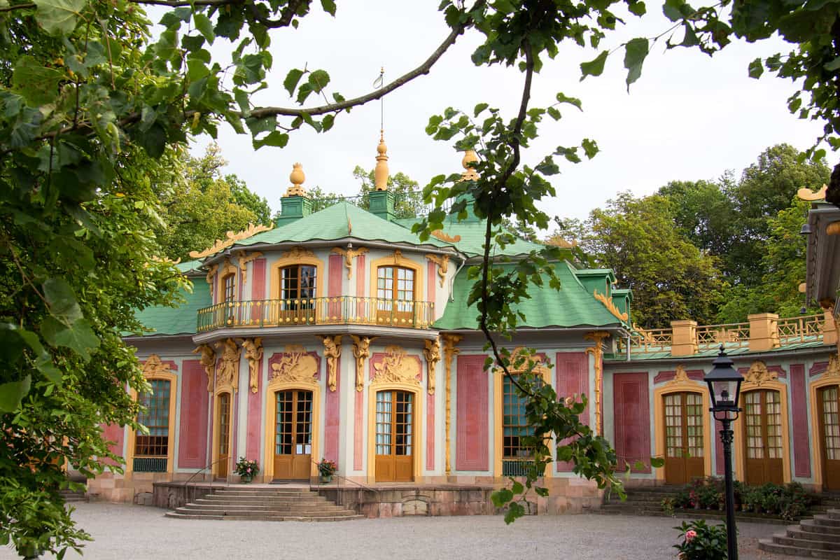 Drottningholm's pink Chinese Pavilion is home to some of Europe's finest 18th century chinoiserie.