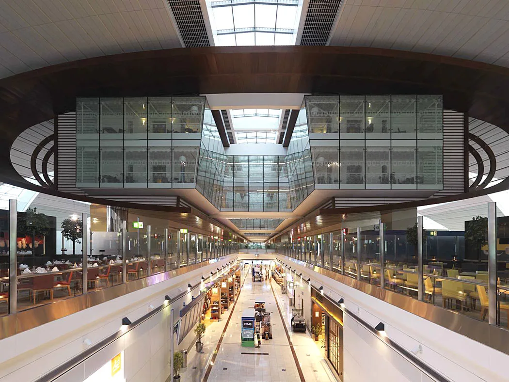 Shops in Concourse B, Terminal 3 at Dubai International Airport