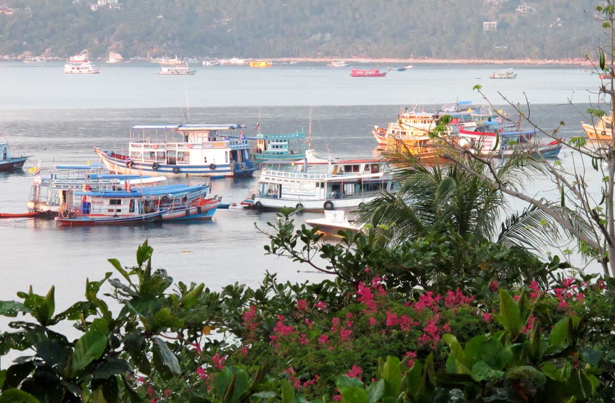 Sea view from our Koh Tao bungalow