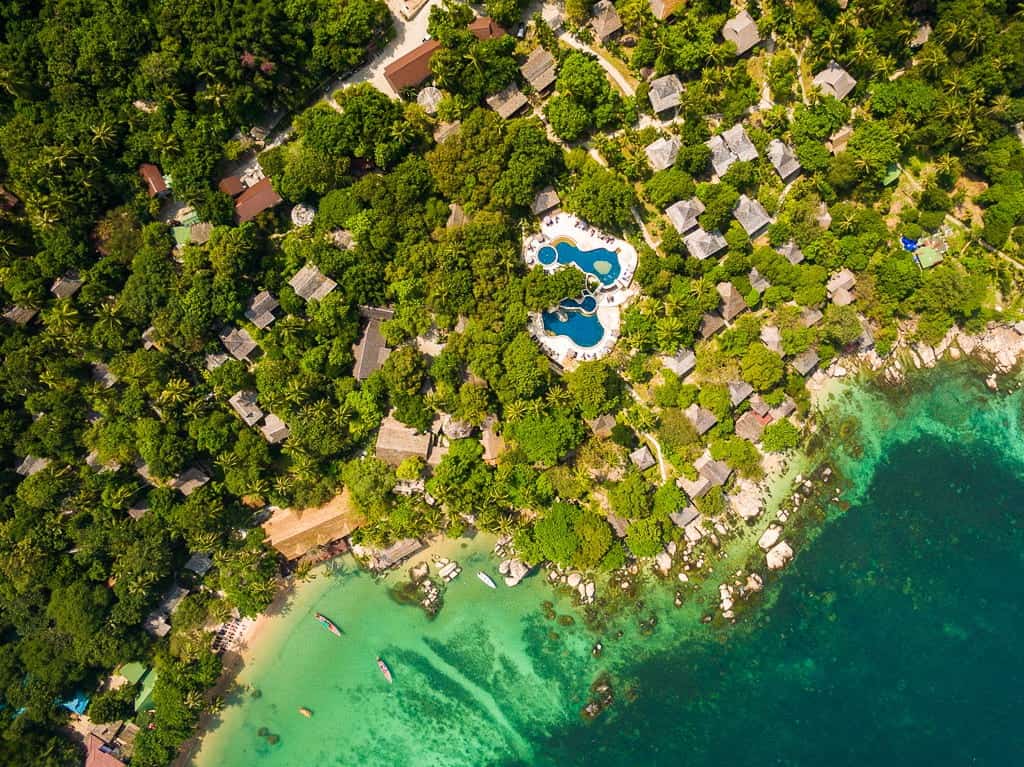 Sensi Paradise Beach Resort on Koh Tao has hillside, beach and sea-view bungalows