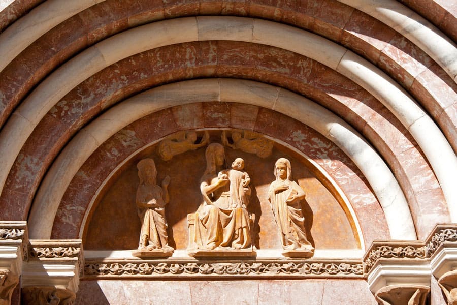 Detail van de kathedraal van Palma de Mallorca