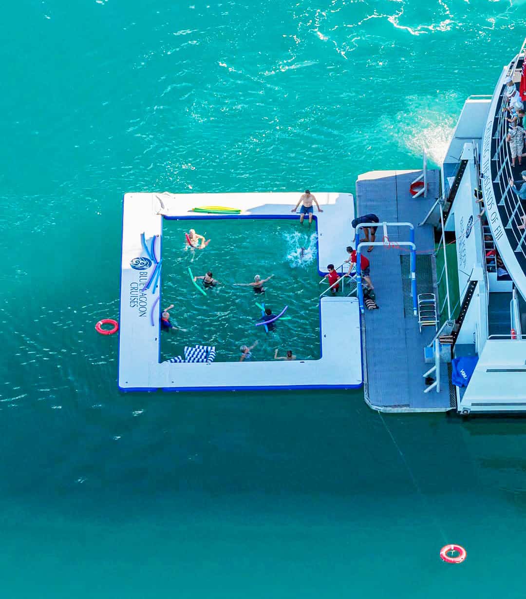 Sea pool at the stern of MV Yasawa Princess II