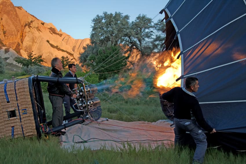 Hot air ballooning in Cappadocia, Turkey