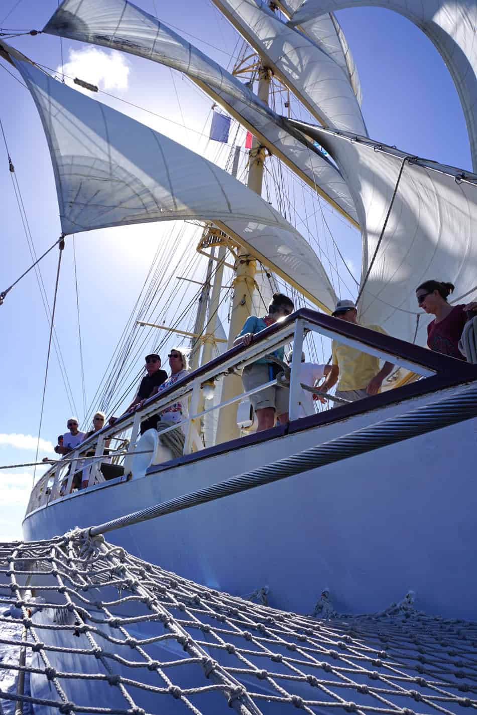 View of the Star Flyer from the widow's net