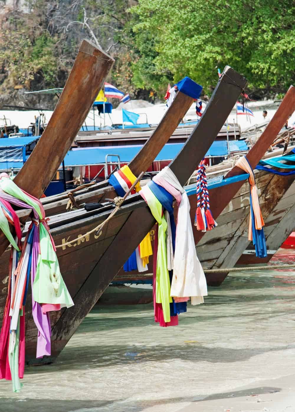Longtail boats on Koh Tao