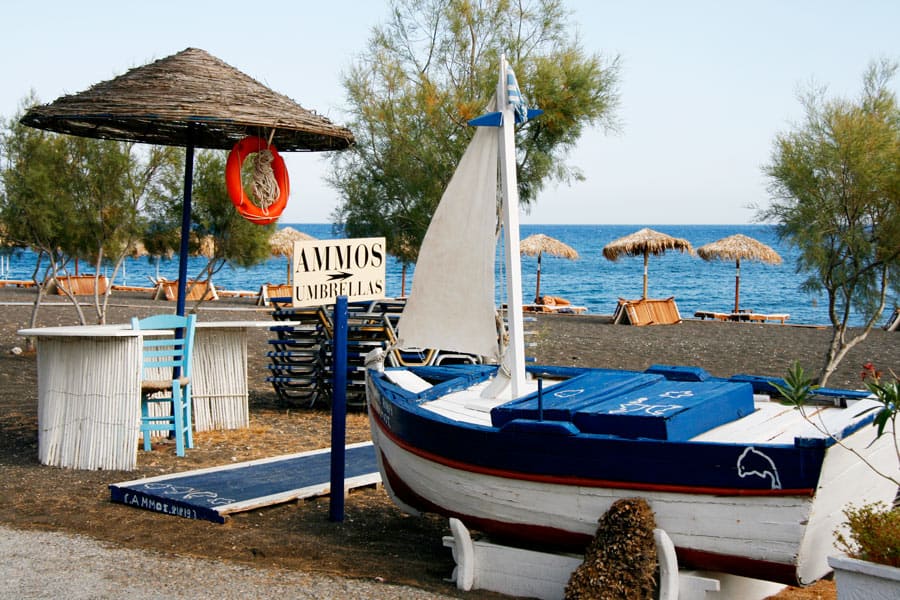 Perissa Beach, Santorini