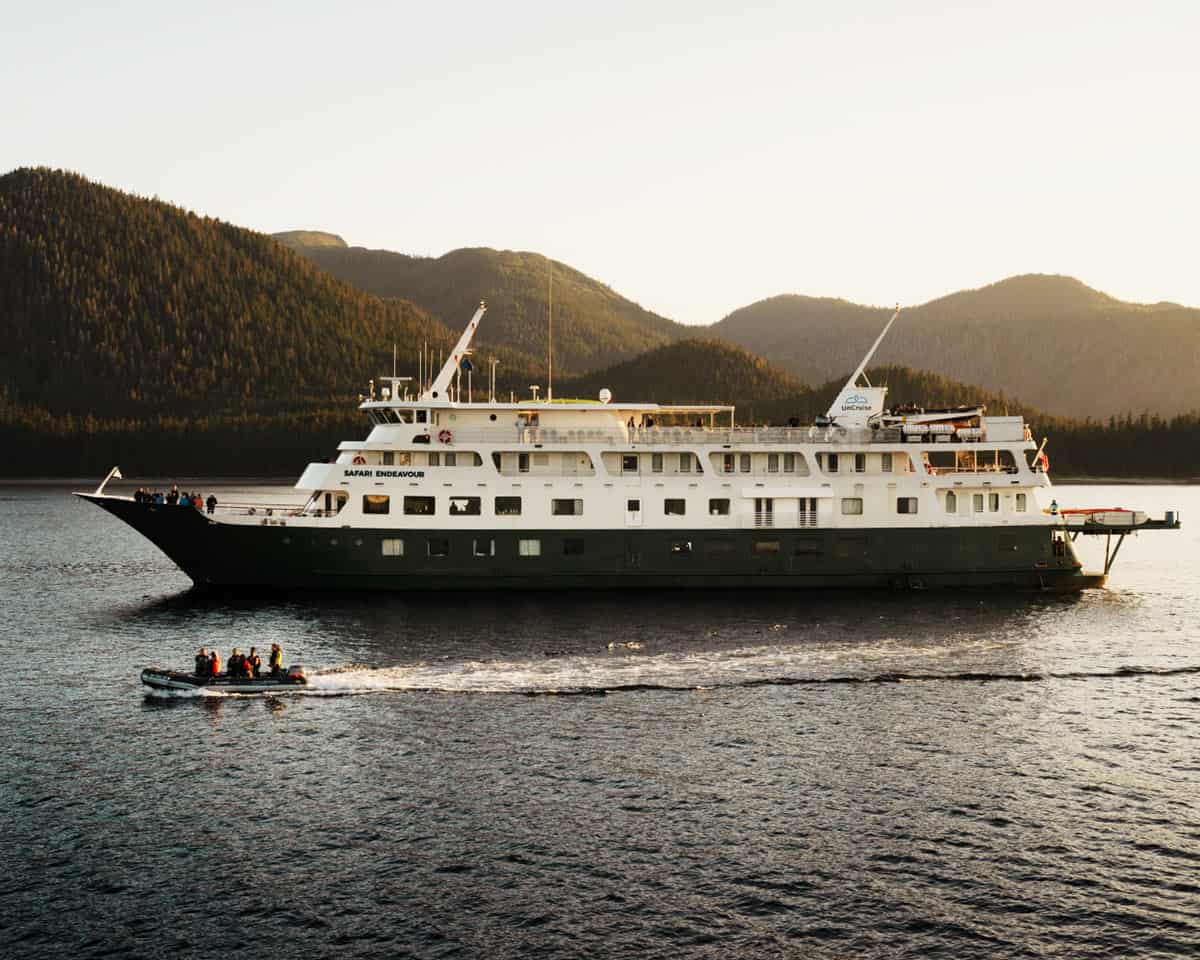 The Safari Endeavor, one one of UnCruise Adventures' ships in Alaska