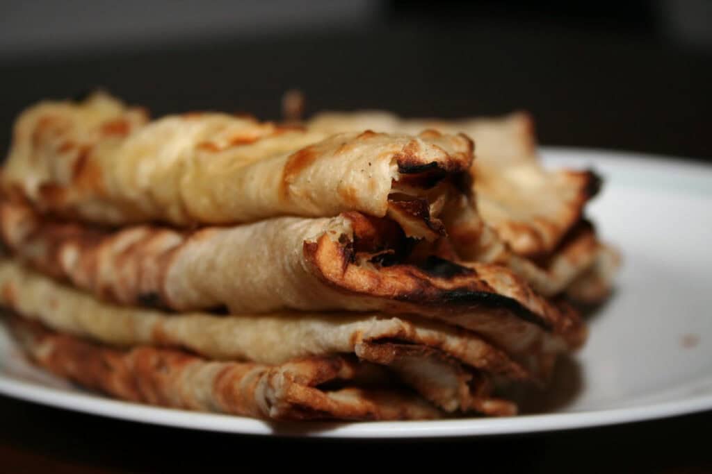 Naan is a favorite Indian dish.