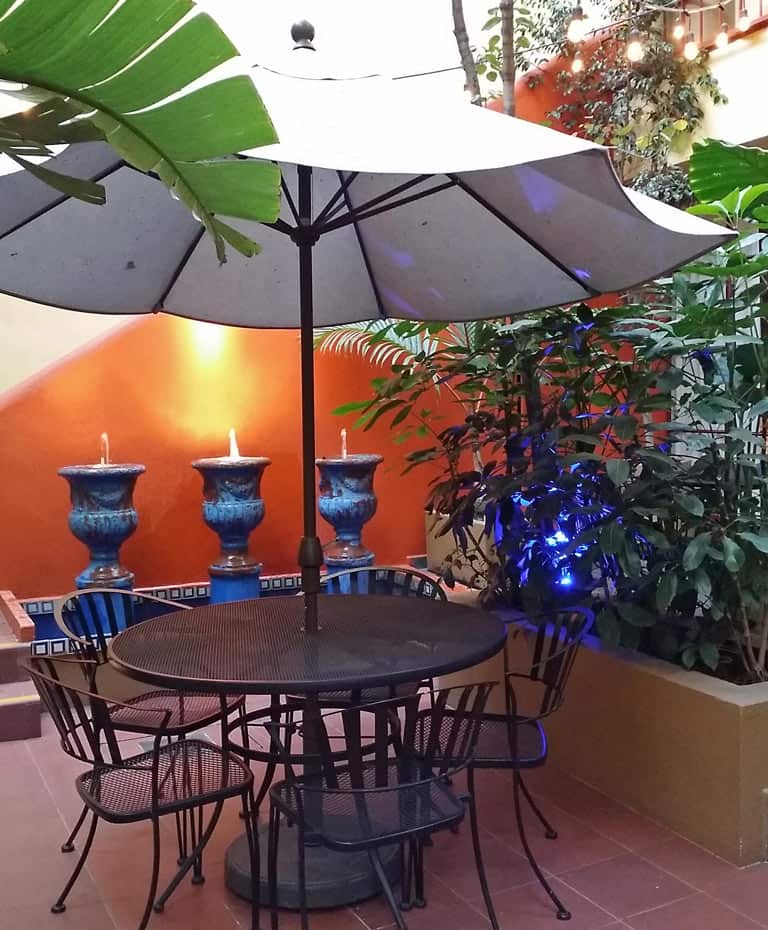 Court yard at the Red Tree House, Mexico City