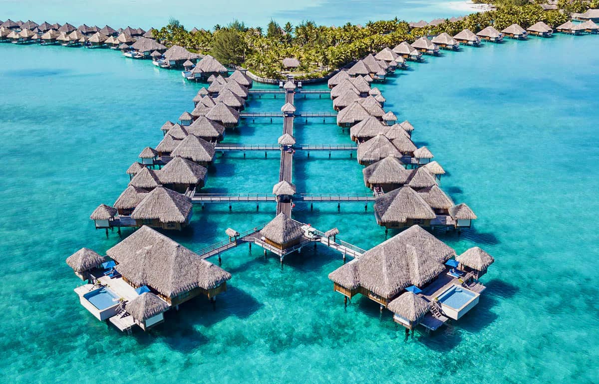 St. Regis Bora Bora overwater bungalows with private pools