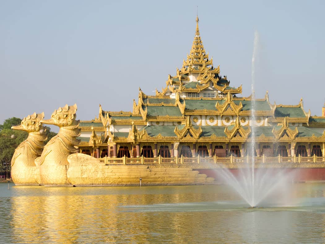 This replica of a royal barge on Kandawgyi Lake in Yangon is pretty glitzy!