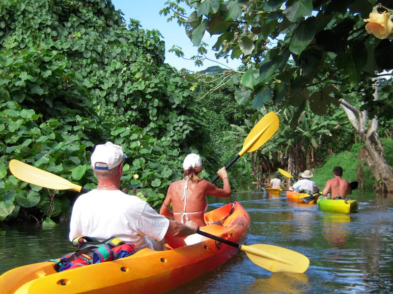 Kayaking the Faaroa River in Raiatea