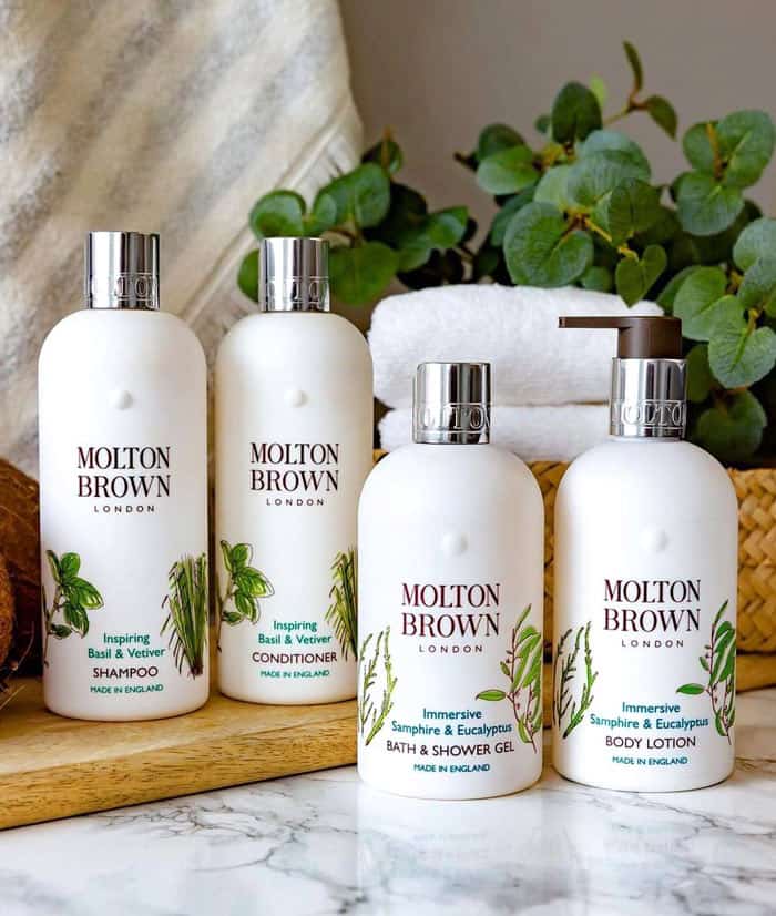 Molton Brown bath products on Seabourn