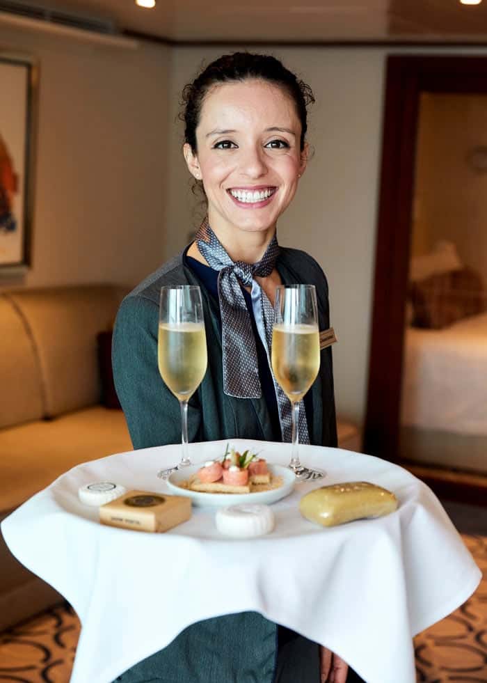 Suite stewardess on Seabourn Cruise Lines