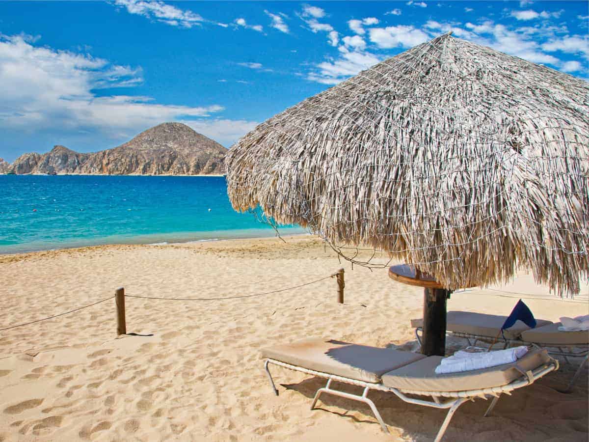 Beach chairs in Cabo San Lucas
