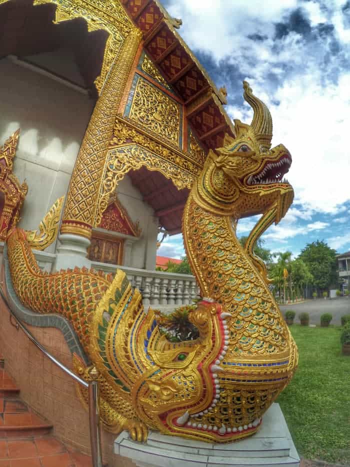 Wat Phra Singh is the most popular temple in Chiang Mai.