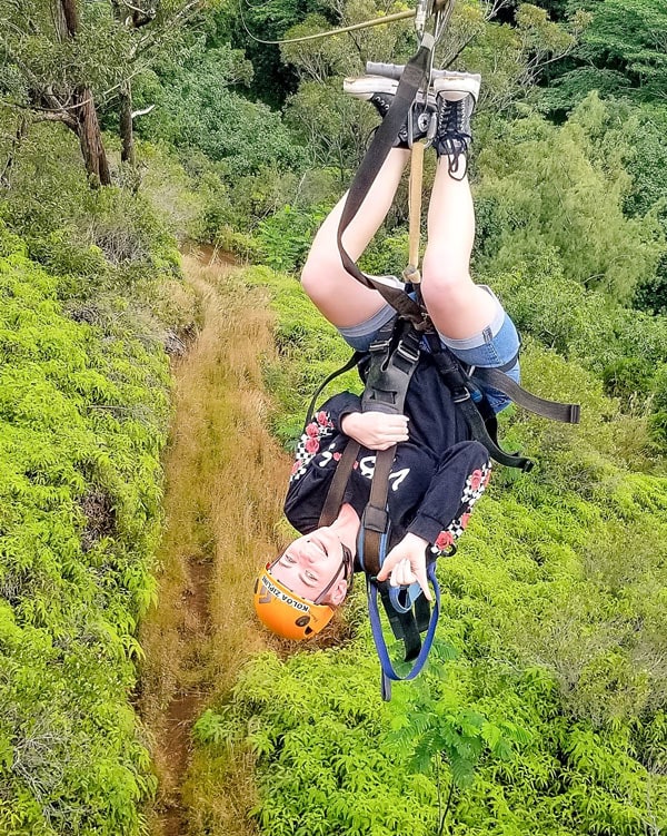 Ziplining is on the list of the most adventurous things to do in Kauai.
