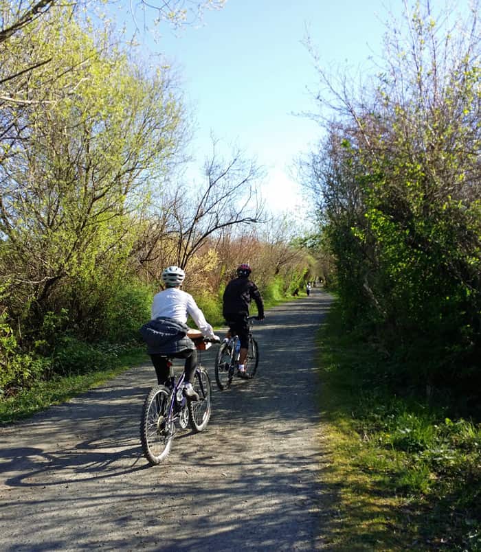 Bicycling the Lochside Trail is one of our favorite things to do in Victoria