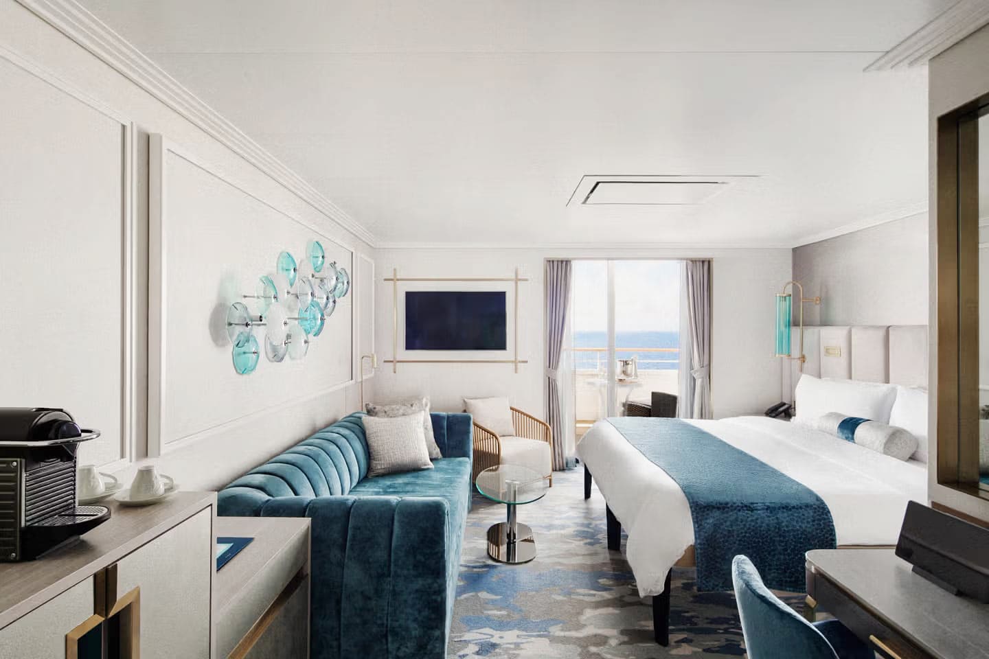 An Aquamarine Veranda Suite on Crystal Serenity