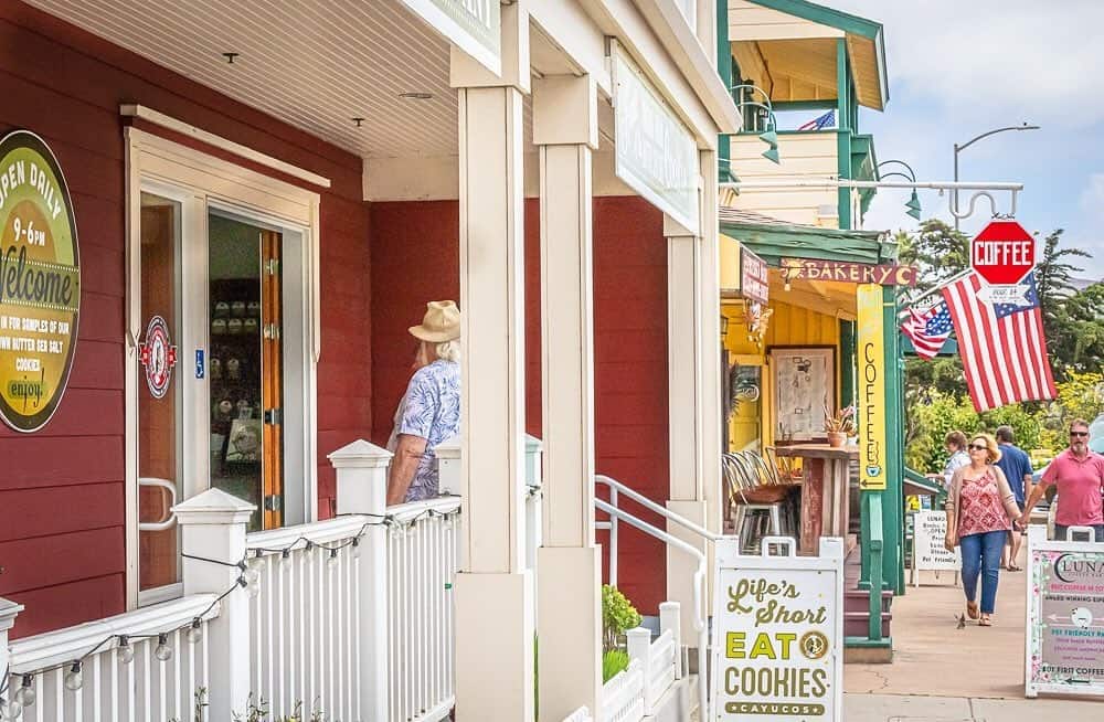 Brown Butter Cookie Company shop in Cayucos, California