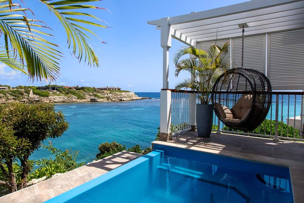 Private pool suite at Hammock Cove Antigua