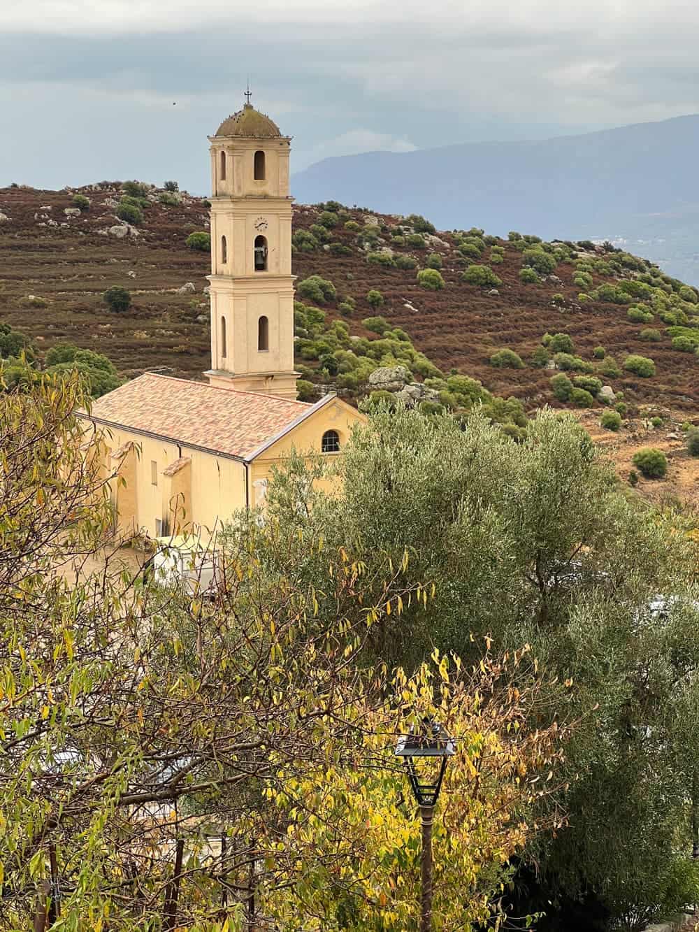 The church in Sant'Antonino, Corsica