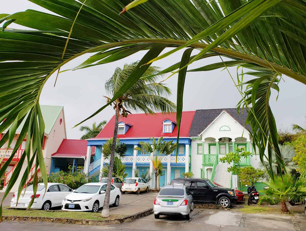 Colorful houses in Orient Bay