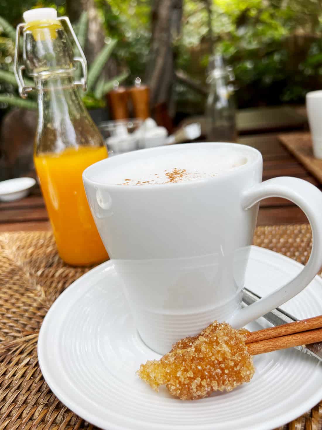 Morning cappuccino at Rayavadee