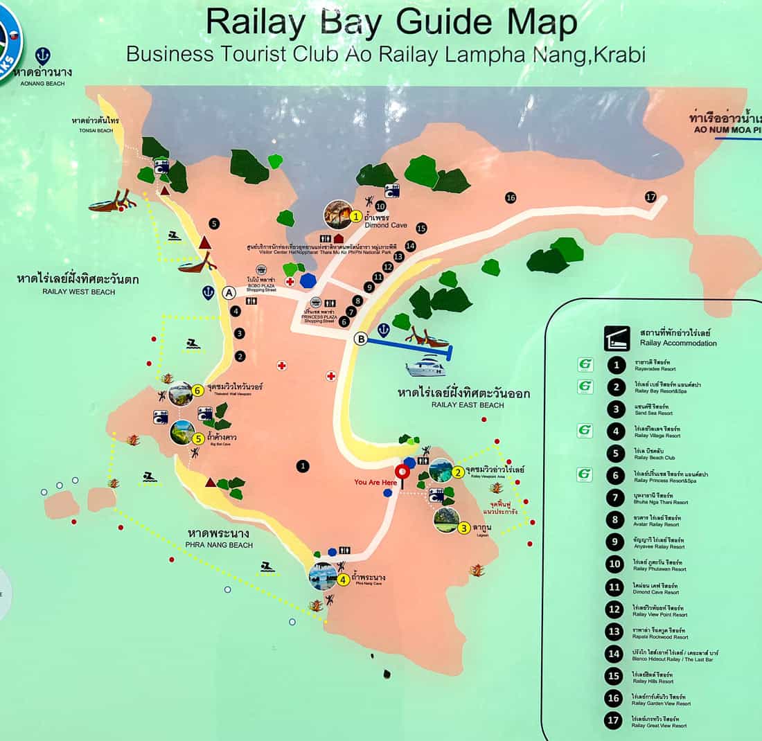 Map of Railay