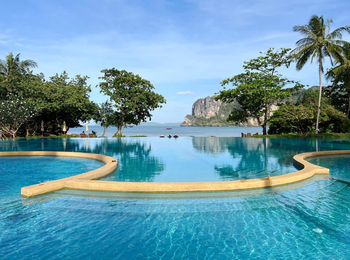 Rayavadee's huge freeform swimming pool