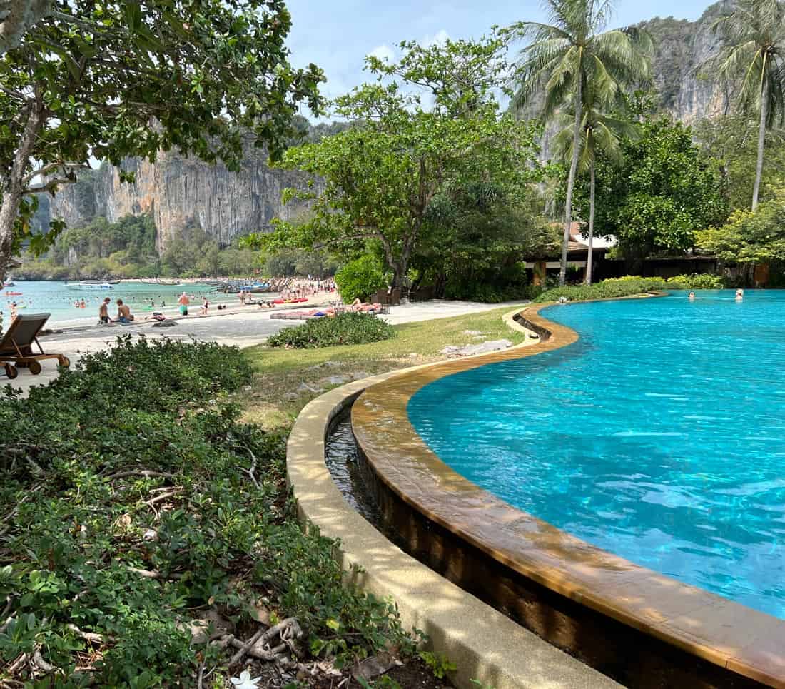 Rayavadee pool at West Railay Beach