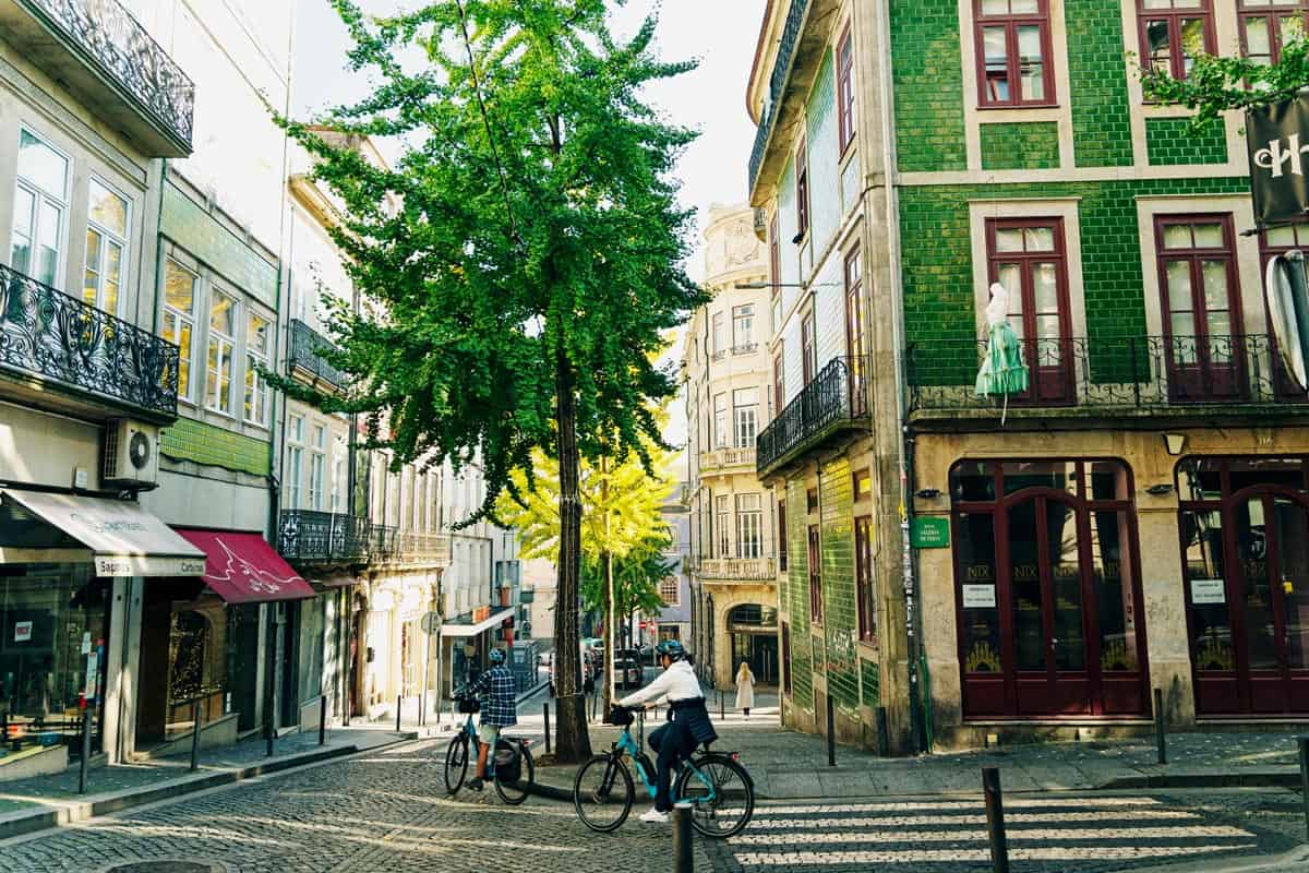 A quiet leafy street in Cedofeita, Porto