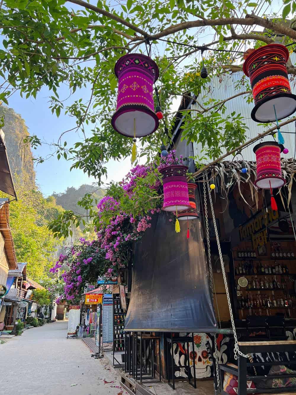 Railay’s main walking street near Railay East Beach (early in the morning before people are up!)