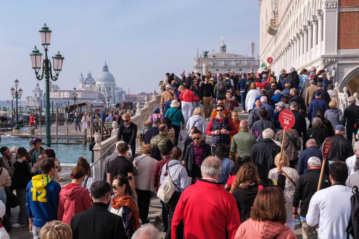 Crowds in Venice
